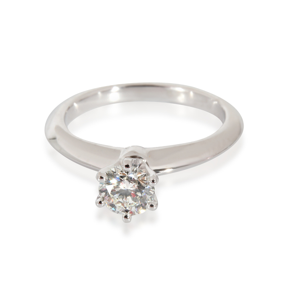 Tiffany & Co. Solitaire Engagement Ring In Platinum .40 CTW. - Picture 1 of 5